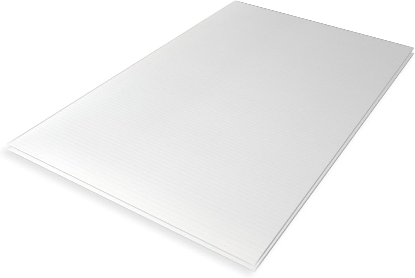 2 Pack Blank 24x36 Inch Corrugated Plastic Signs | Extra Sturdy 10mm Coroplast | Includes 2 FREE Blue Arrow Stickers