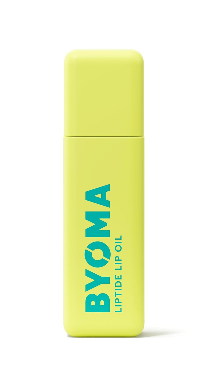 BYOMA Liptide Lip Oil - Glossy, Non-Sticky Gloss - Peptide Lip Treatment with Peptides, Avocado & Tamanu Oils - Softens, Plumps, Hydrates - 0.16 oz