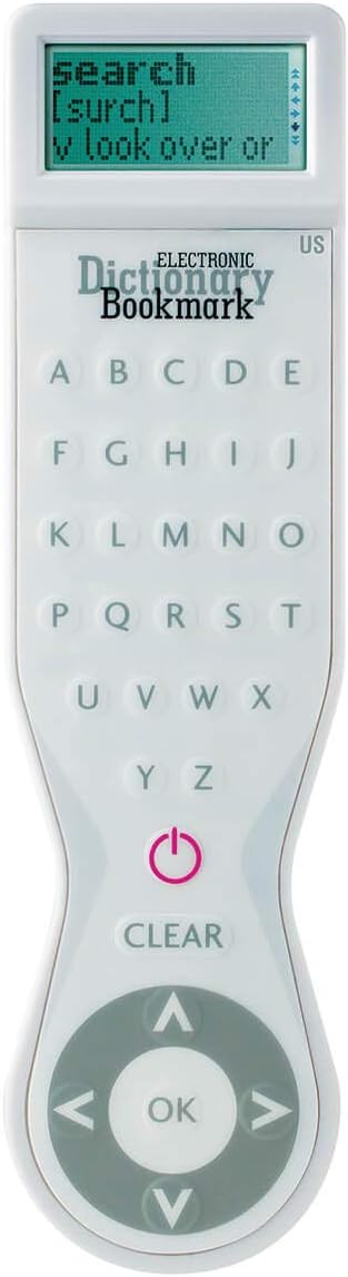 IF Electronic Dictionary Bookmark Single Language Definitions - English, White