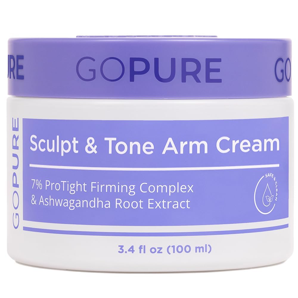 goPure Sculpt & Tone Arm Cream – Firming And Tightening Cream For The Arms, Smooths The Look Of Wrinkles, Deeply Hydrates, Firms The Look Of Crepey Texture On The Arms