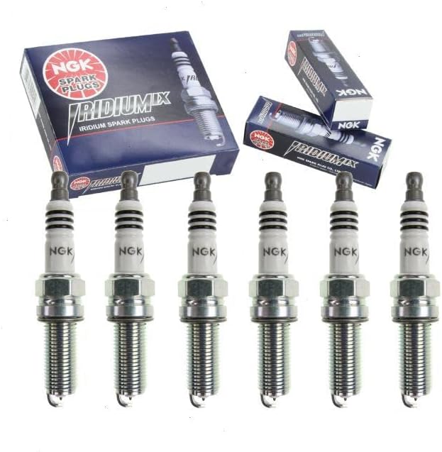 6 pc NGK Iridium IX Spark Plugs compatible with Honda Odyssey 3.5L V6 2008-2019