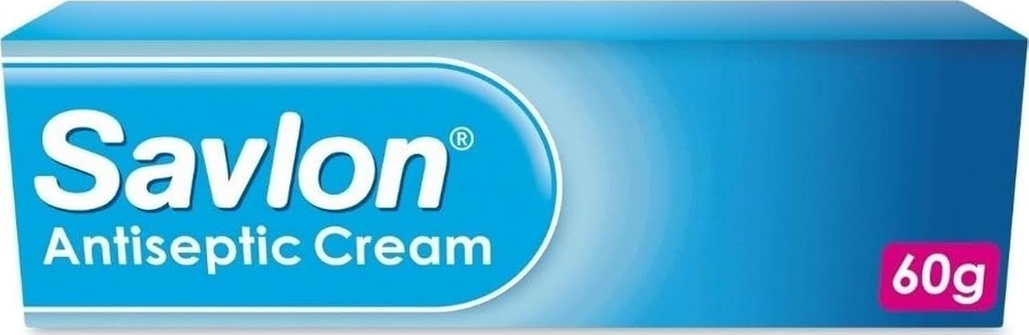 Savlon Antiseptic Cream, Cleanses & Helps Prevent Infection, First Aid for Minor Cuts & Wounds, Spots, Blackheads, Nappy Rash, Sunburn, Sores & Blisters (60g, 1 pack)
