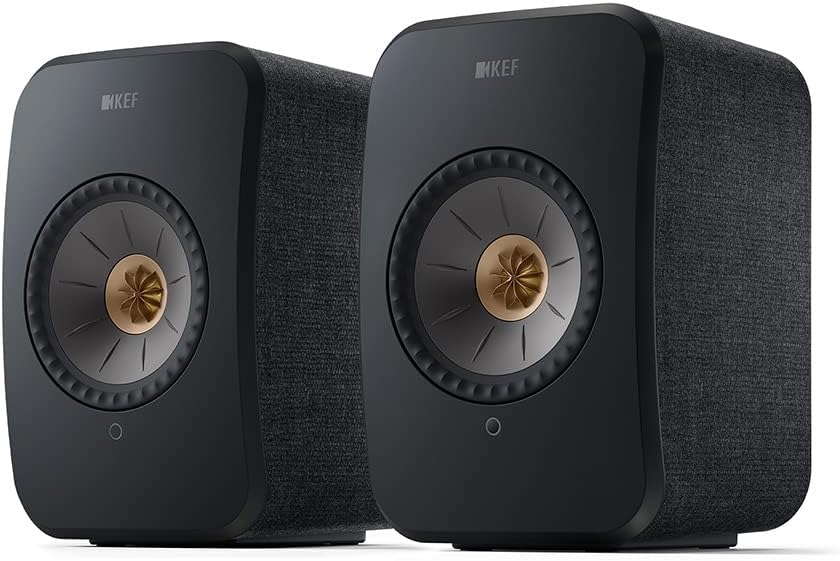 KEF LSX II - Wireless Bookshelf Speakers, Black | Active Speakers | TV | PC | Gaming | HDMI
