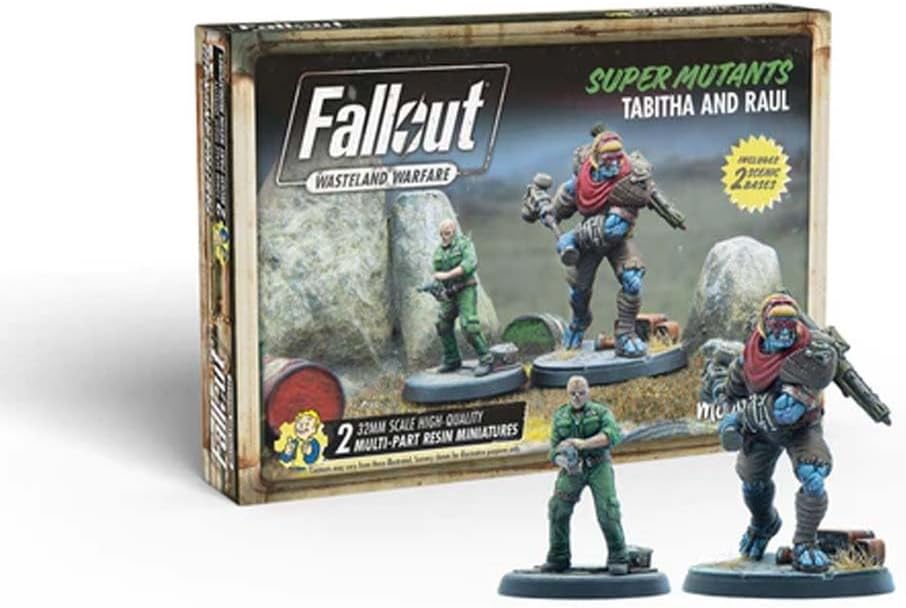 Modiphius Fallout - Wasteland Warfare - Super Mutants Tabitha and Raul