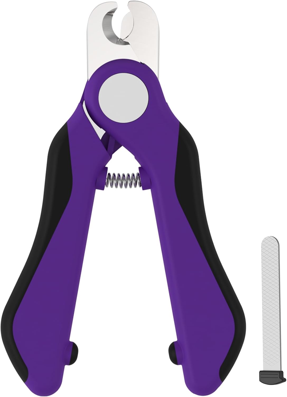 Swihauk Heavy Duty Dog Nail Clippers and Trimmers, Professional Pet Nail Clippers for Dogs & Cats with Nail File, Cat Claw Clippers with Safety Guard to Prevent Over-Cutting, Purple