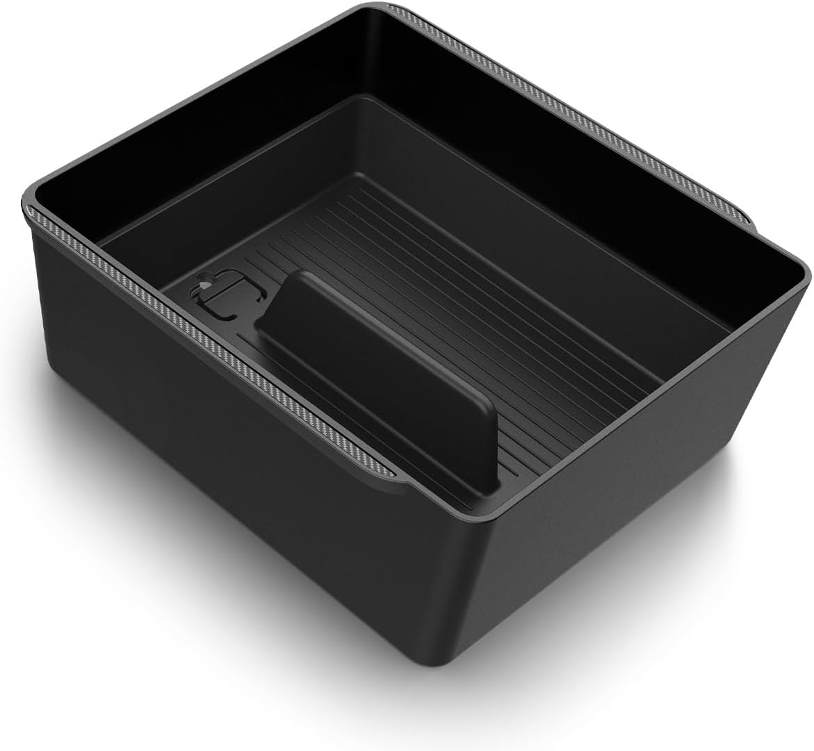 Spigen Armrest Console Organizer Designed for New Tesla Model Y 2025/2026 Refresh (Juniper) and Tesla Model 3 2025/2024 Refresh (Highland) (Carbon Edition)