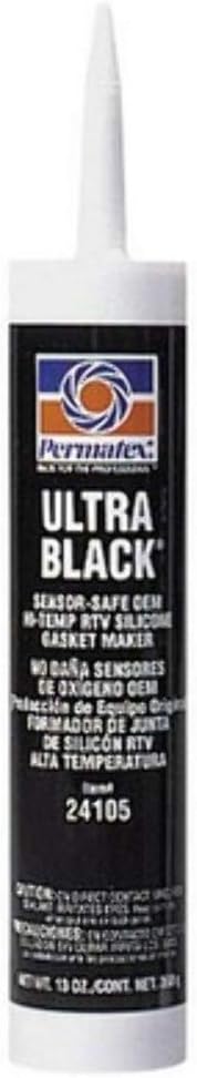 Permatex 24105 Ultra Black Maximum Oil Resistance RTV Silicone Gasket Maker, 13 oz.