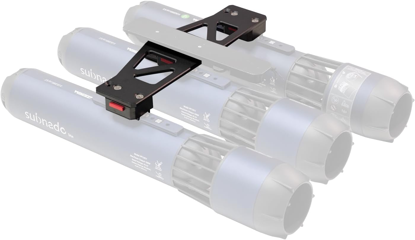 Multi-Engine Mounting Plate for Subnado Underwater Scooter, SUP Paddle Board Accessories, Suitable for Slide-in Fin Box Mount and Fin Box Board Bracket