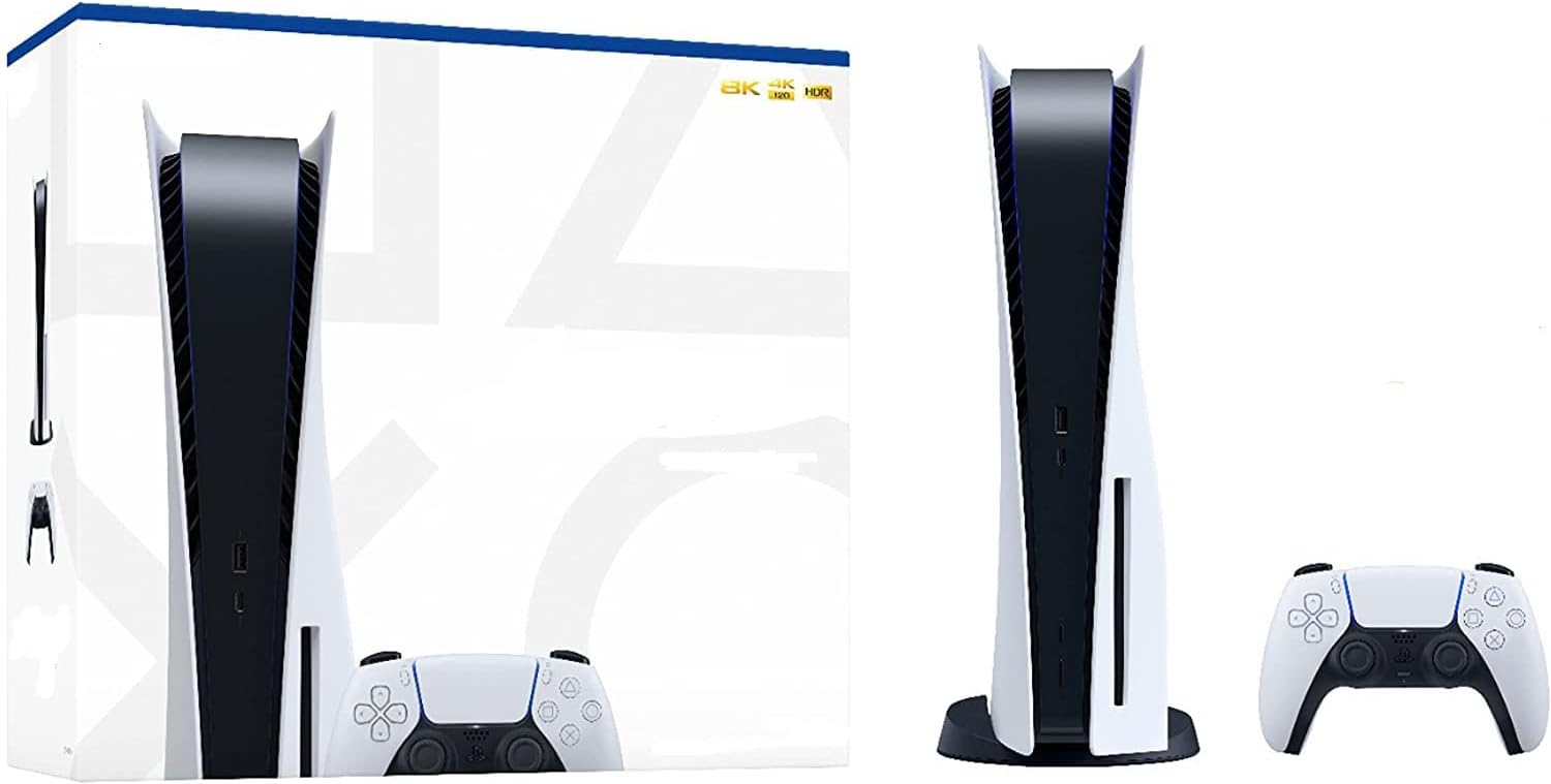 Sony 5 Disc Edition Gaming Console - 16GB GDDR6 Memory, 825GB SSD Storage, Ultra HD Blu-ray, WiFi 6, Bluetooth 5.1