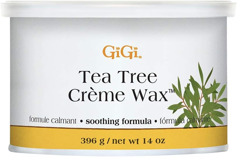 GiGi Tea Tree Cream Wax A Soothing Hair Removal Formula 396g