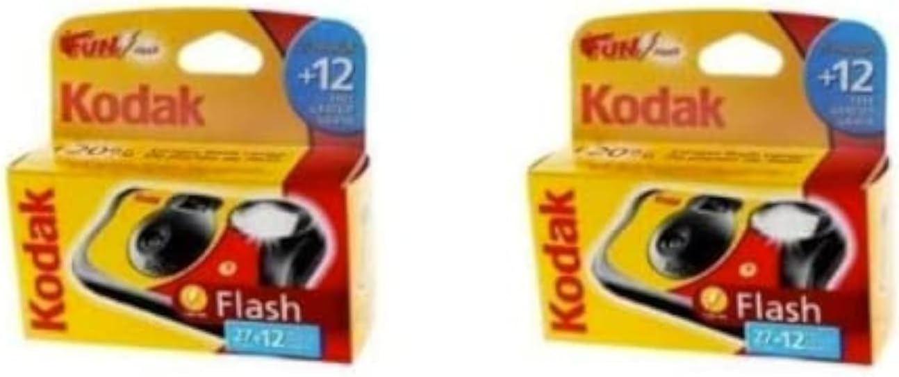 Kodak Disposable Flash Cameras - 39 Exposures - Pack of 2