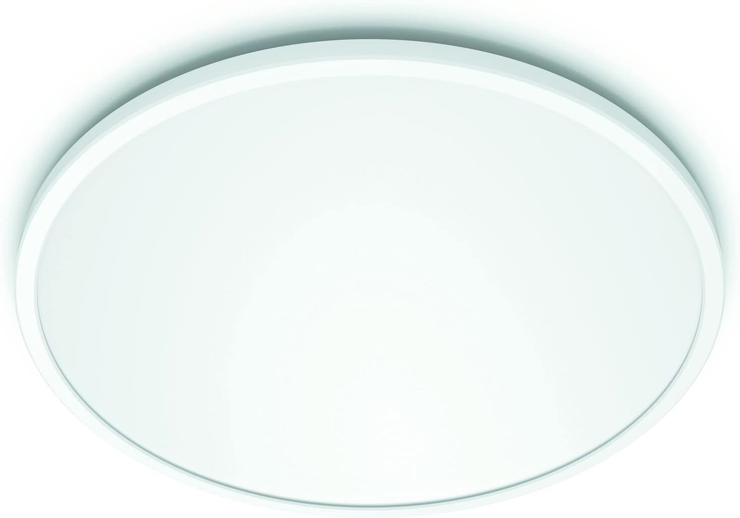 Philips LED SuperSlim SceneSwitch Dimmable Ceiling Light 4000K 18W [Cool White - White] For Indoor Home Lighting in Livingroom and Bedroom.
