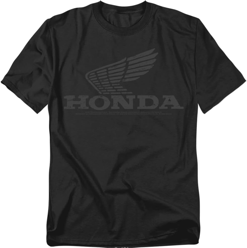 Honda Vintage Wing T-Shirt Black