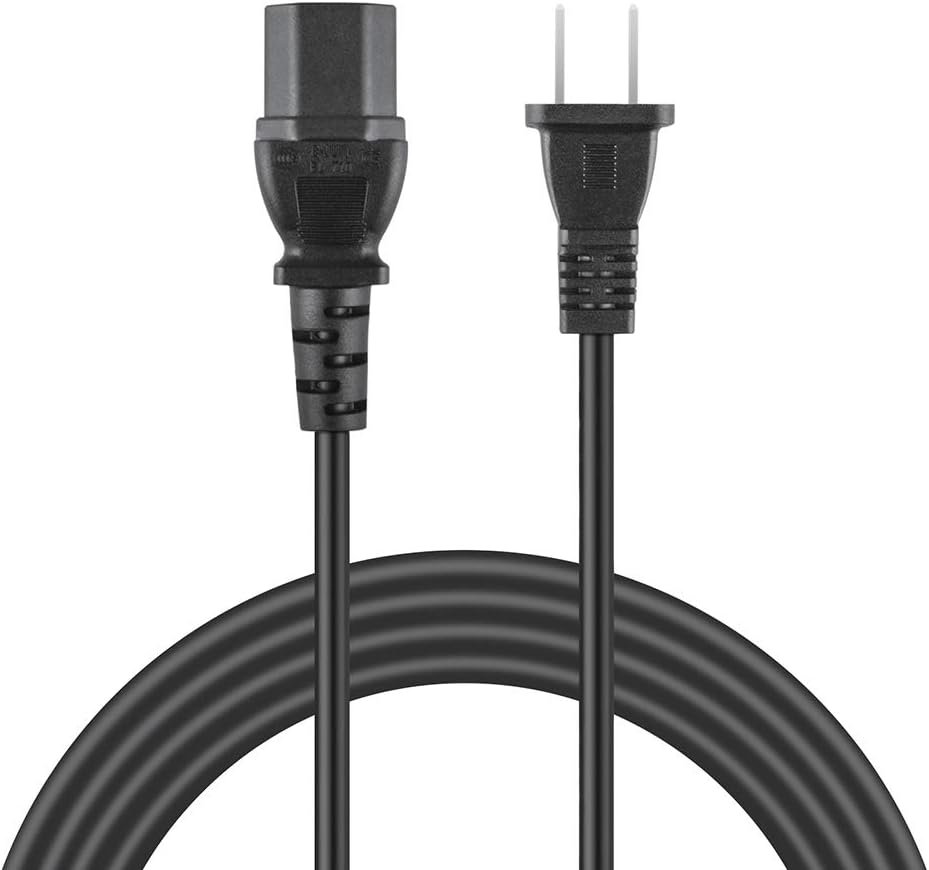 ABLEGRID AC Power Cord Cable for Denon DVD-2500BTCI DVD-2910 Player 2-Prong 6.6FT UL Lead