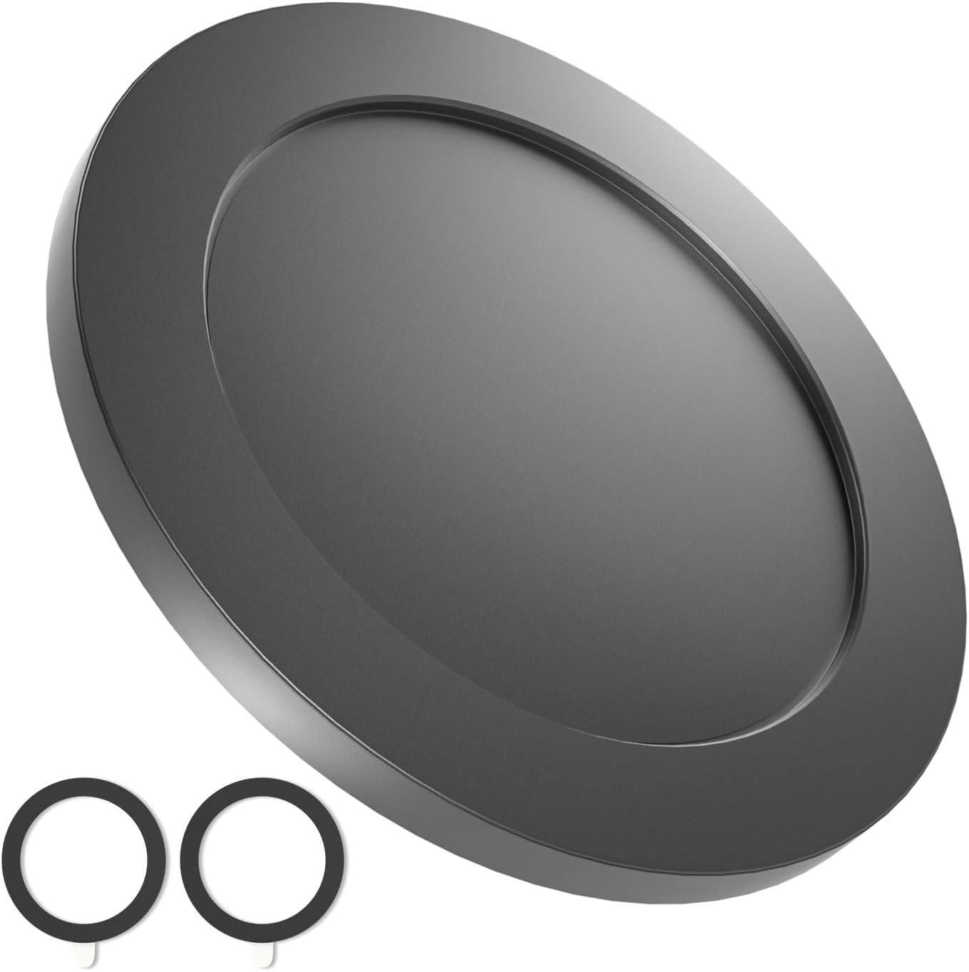 Itramax Magnetic Base Compatible with Pop-Socket Phone Grips & Rings for Mag-Safe iPhone 16 15 14 13 12 Series Case Wireless Charging, Removable Portable Holder Plate for Kindle,Samsung Galaxy S25 S24