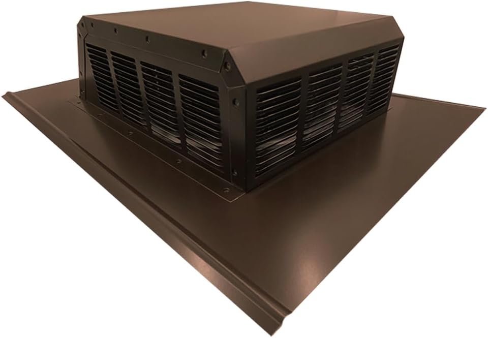 Heavy Duty Slant Back Roof Vent (50 Sq. in. NFA) (Brown)