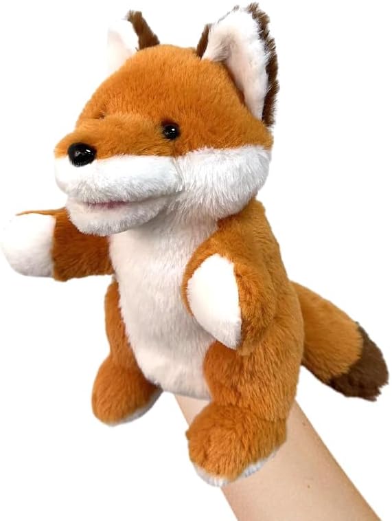 LOMTRATS 2024 Animal Hand Puppets for kids,Toddler Includes Wolf Tiger Lion Monkey So on Movable Open Mouths, Perfect for Storytelling,Teaching,Preschool,Birthday Gifts