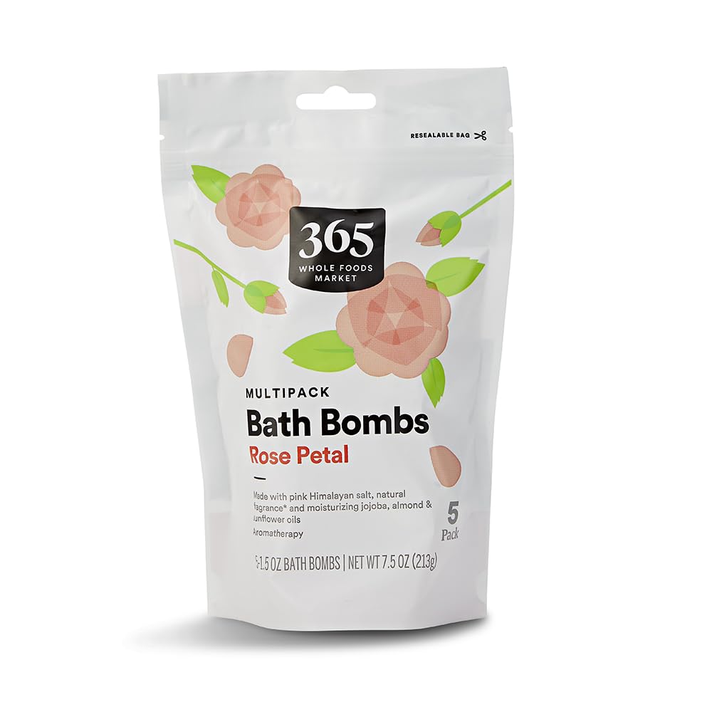 365 by Whole Foods Market, Bath Soak Rose Petal With Himalayan Salt, 5 Count