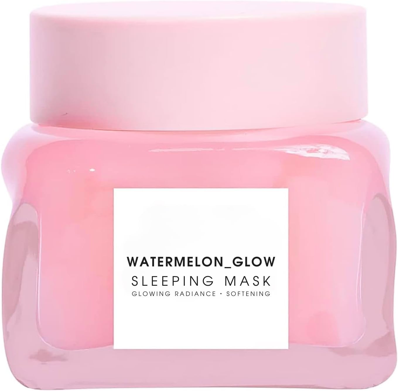 Watermelon Pink Glow Sleeping Mask, Watermelon Overnight Face Masks Skincare, Anti-Aging Hydrating Facial Mask with AHA, Hyaluronic Acid, Niacinamide for Smooth Glowing Even Toned Skin Care, 50ml