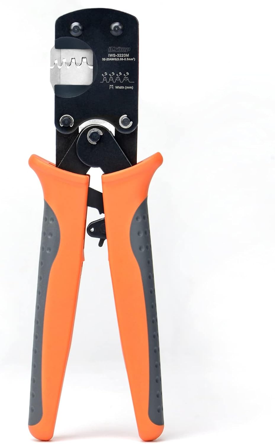 iCrimp IWS-3220M Micro Connector Pin Crimping Tool 0.03-0.52mm² 32-20AWG Ratcheting Crimper for D-Sub,Open Barrel suits Molex,JST,JAE