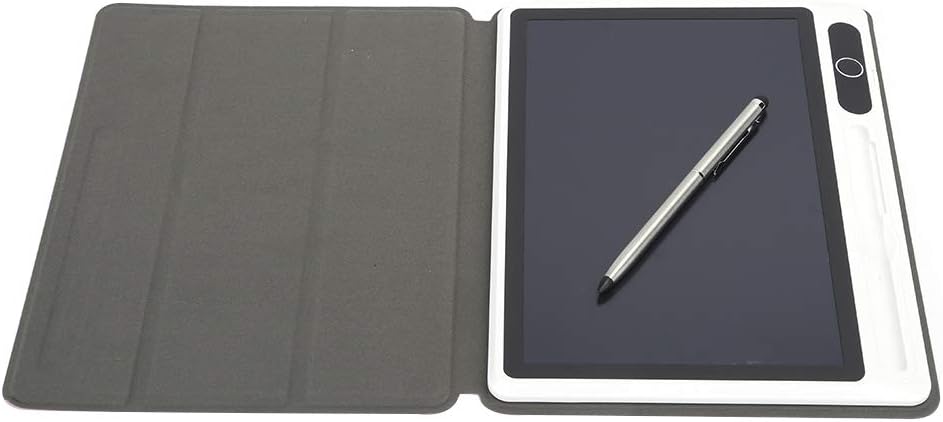 LCD Drawing Board, Electronic Notepad LCD Tablet Drawing Pad Business Supplies Hand Painting Tool 9 Inch Writing Tablet Adult (black (with leather case))
