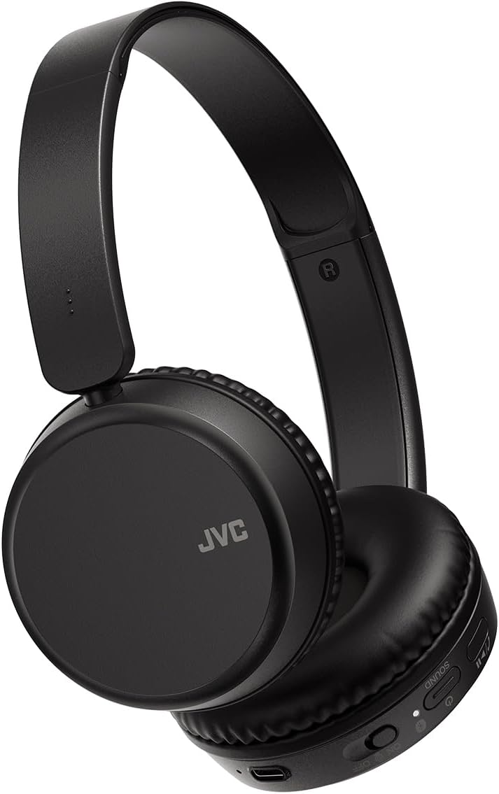 JVC HA-S36WB Bluetooth 5.2 Headphones Lightweight Over Ear (Black)