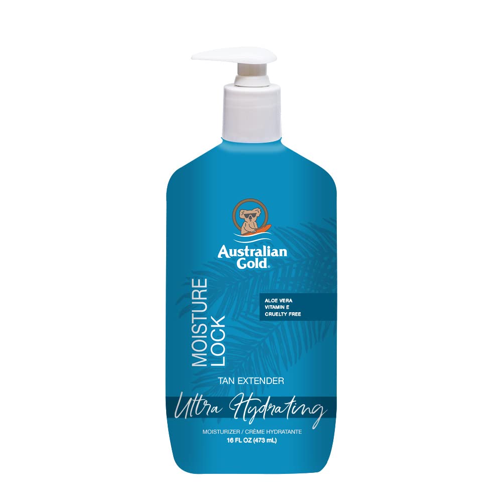 Australian Gold Moisture Lock Tan Extender Lotion, Enriched with Vitamin E & Aloe Vera, Cocoa Dreams Fragrance, 16 Fl oz
