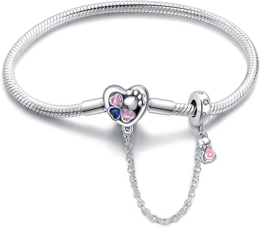 LIGHTDOG Charm Bracelet for Pandora Charms 925 Sterling Silver Snake Chain Bracelet Fit Any Charm Gift for Women