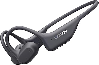 LEVN Open Ear Headphones, Wireless Bluetooth Sport Headphones with Built-in Mic, 14 Hours Playtime, Sweatproof & Waterproof Bluetooth Headset for Workout, Running, Sports, Cycling, Hiking, Gym, Calls
