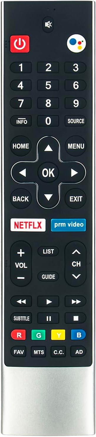 HS-7720 Replacement Remote Control fit for Skyworth Smart TV TV HS-7700J HS-7720 40E20300 49G2 49G6 49U5A 50G2A 50UC6200 55G6A11T 65XA8000 with 2 Popular Shortcut Buttons