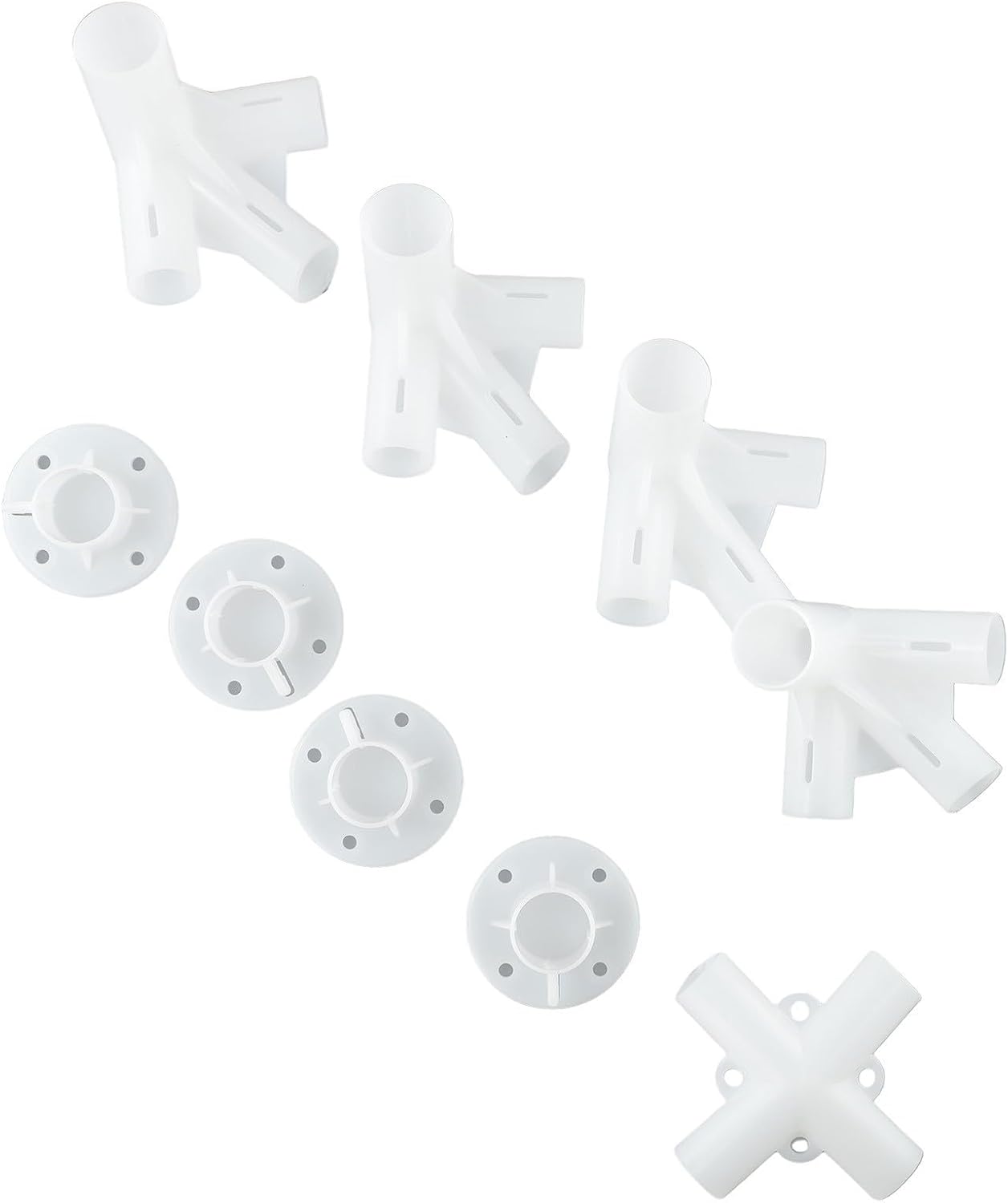 9X Spare Parts Feet Corner Center Connector Accessories Kit for 3x3m Gazebo Tent Canopy Replacement Components Set with 4 Corner Connectors 1 Roof Center Connector 4 Feet Plastic Fittings