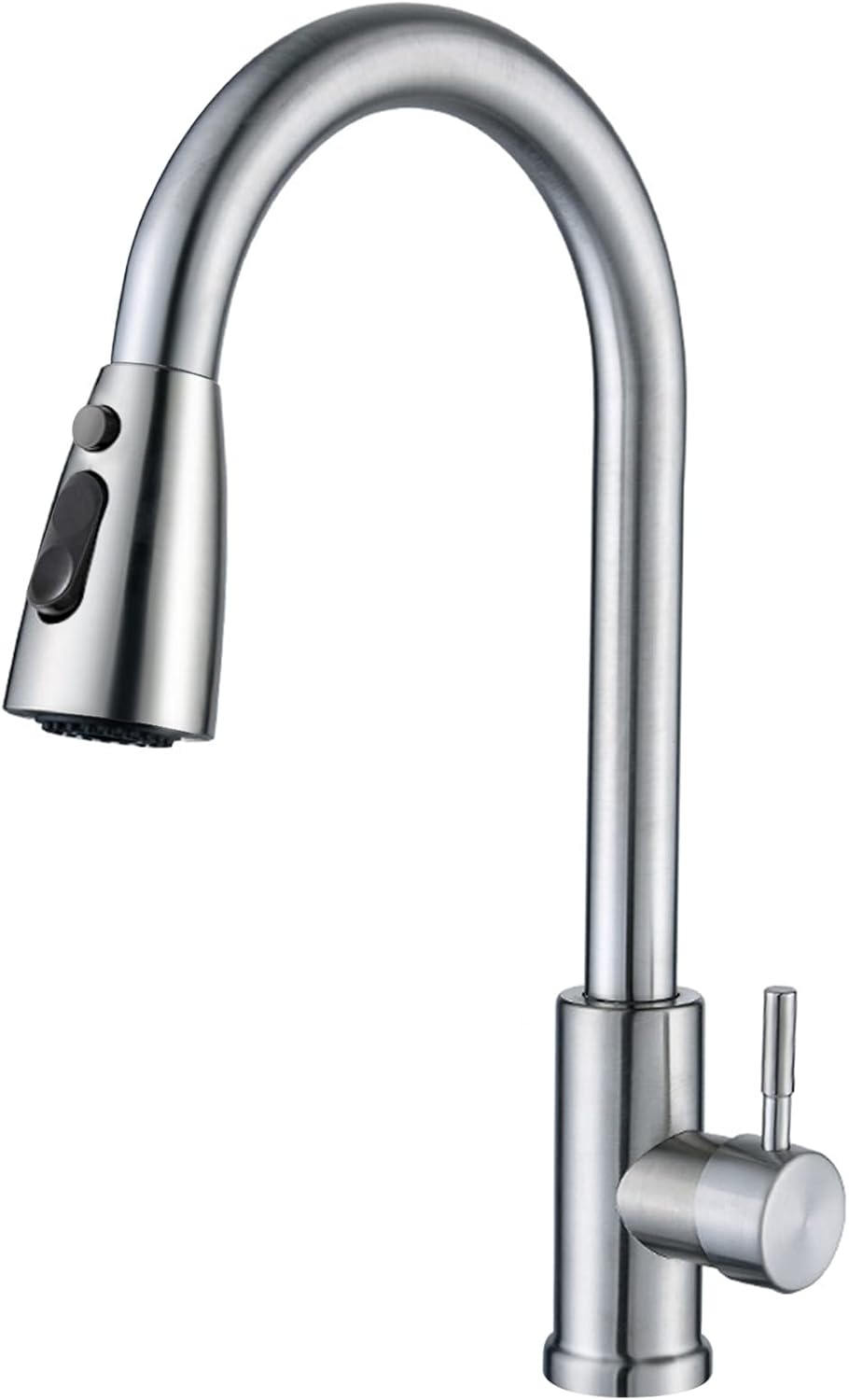 Cieex Kitchen Tap Mixer Tap Single Lever 360° Swivel Sink Tap Kitchen Taps with Pull Out Spray High Arc Faucet for Sinks with Thickness of Less Than 3.8 cm