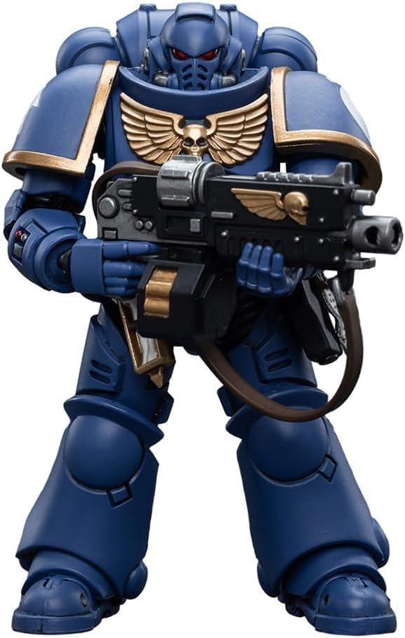 HiPlay JoyToy 1:18 Scale Warhammer 40K Ultramarines Intercessors Collectible Action Figure JT6632-UK