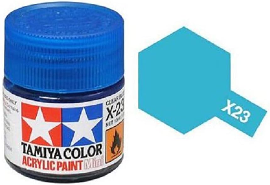 Tamiya Models X-23 Mini Acrylic Paint, Clear Blue