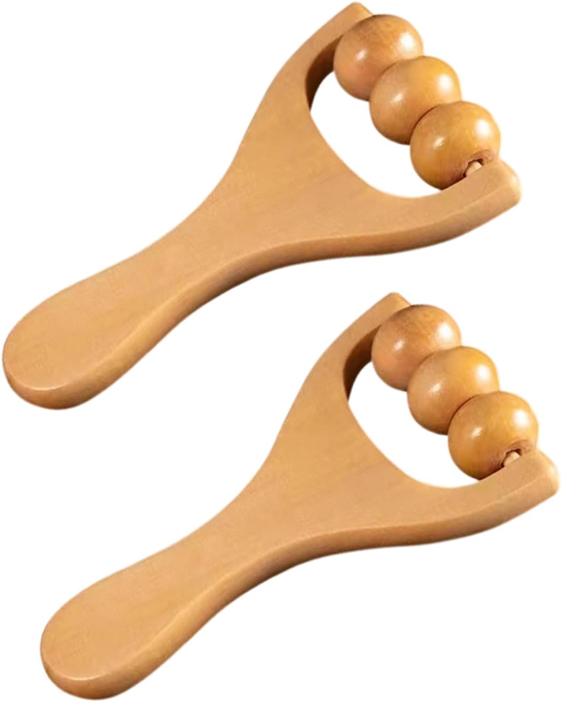 2pcs Roller Massager, Wooden Roller Ball Massager, Leg Muscle Relaxation Tool, Muscle Massage Tool, Suitable for Men and Women Adults