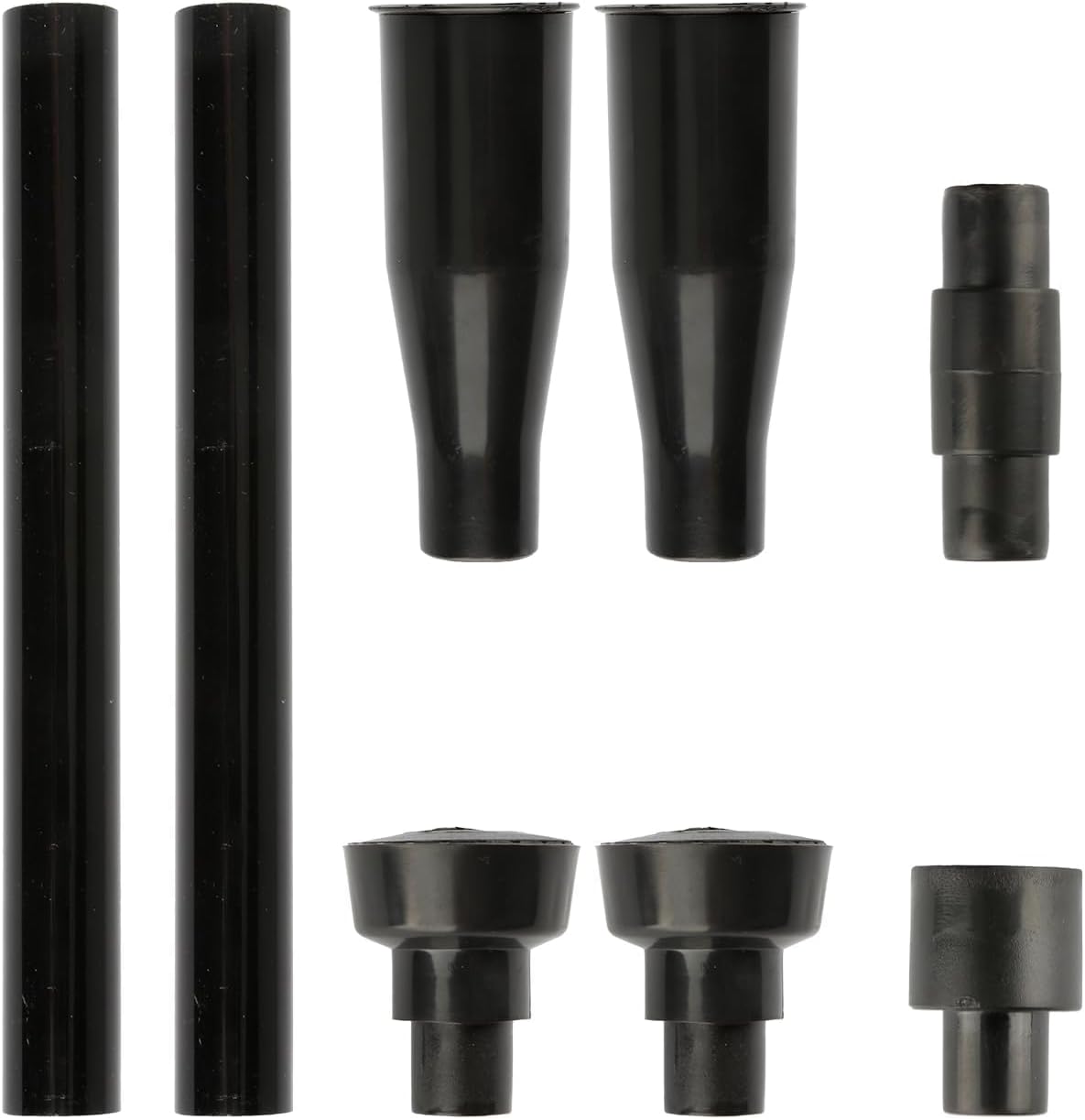 Tabanzhe 8PCS Plastic Small Fountain Nozzle Heads,Garden Pond Fountain Pump Kit,Waterfall Head Set Water Spray Heads Accessories for Submersible Pumps Pond Aquarium Fish Tank and Pool(Black)