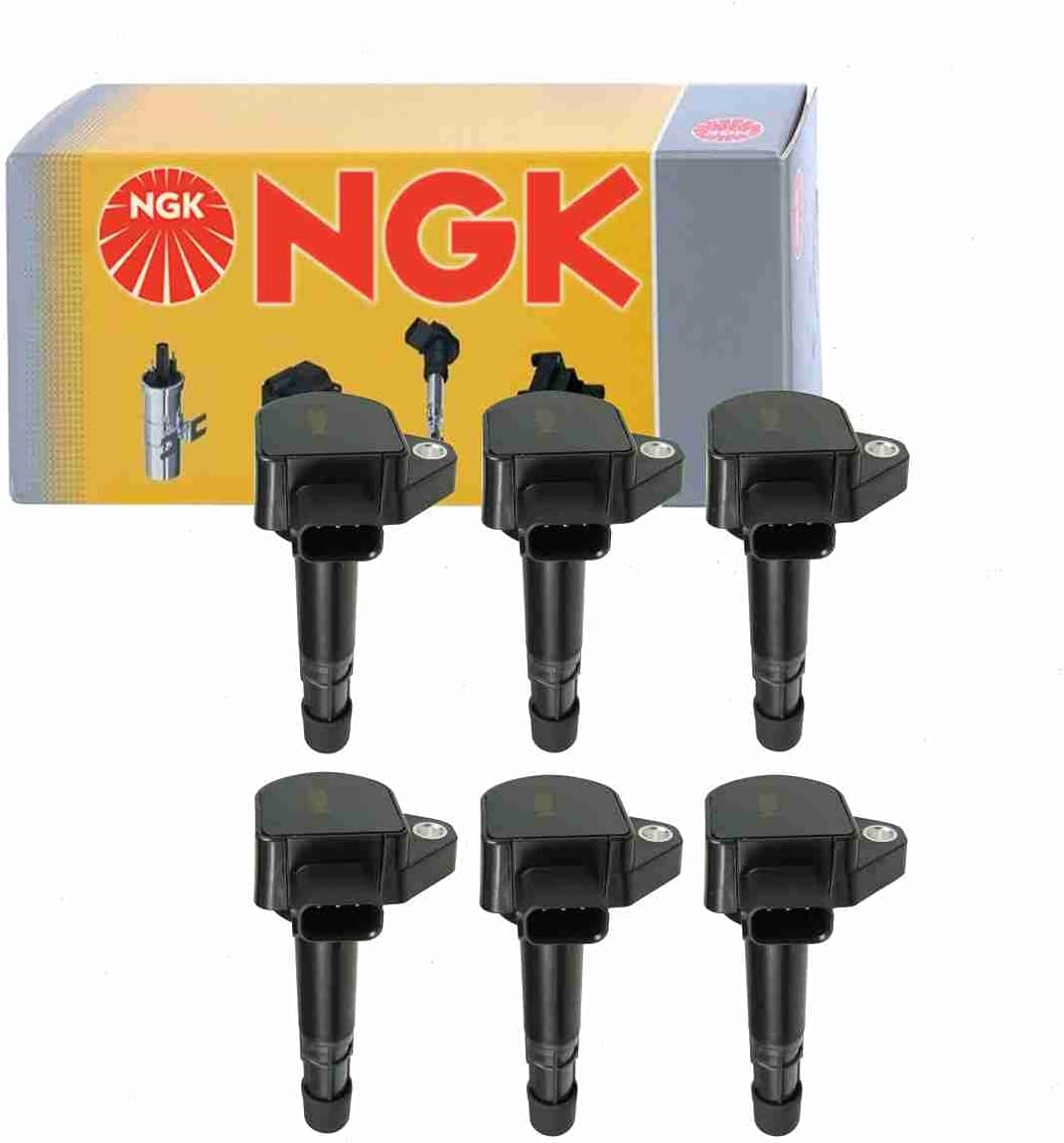 6 pc NGK Ignition Coils compatible with Acura TL 3.2L 3.5L V6 1999-2008
