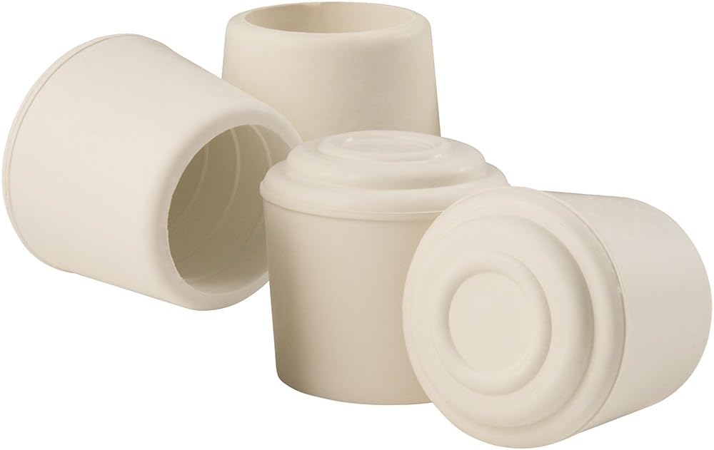 SoftTouch Rubber Leg Tip (4 Piece), 1-1/4", White