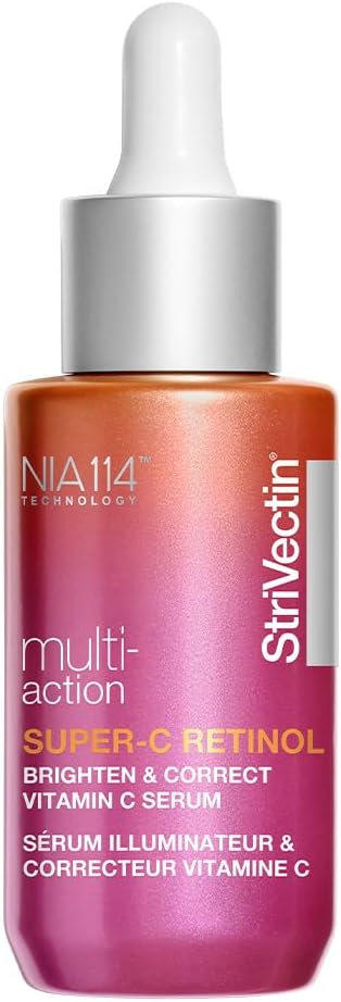 StriVectin Multi-Action Super-C Retinol Brighten & Correct Vitamin C Eye and Face Serum with Acerola and Cherry Extract