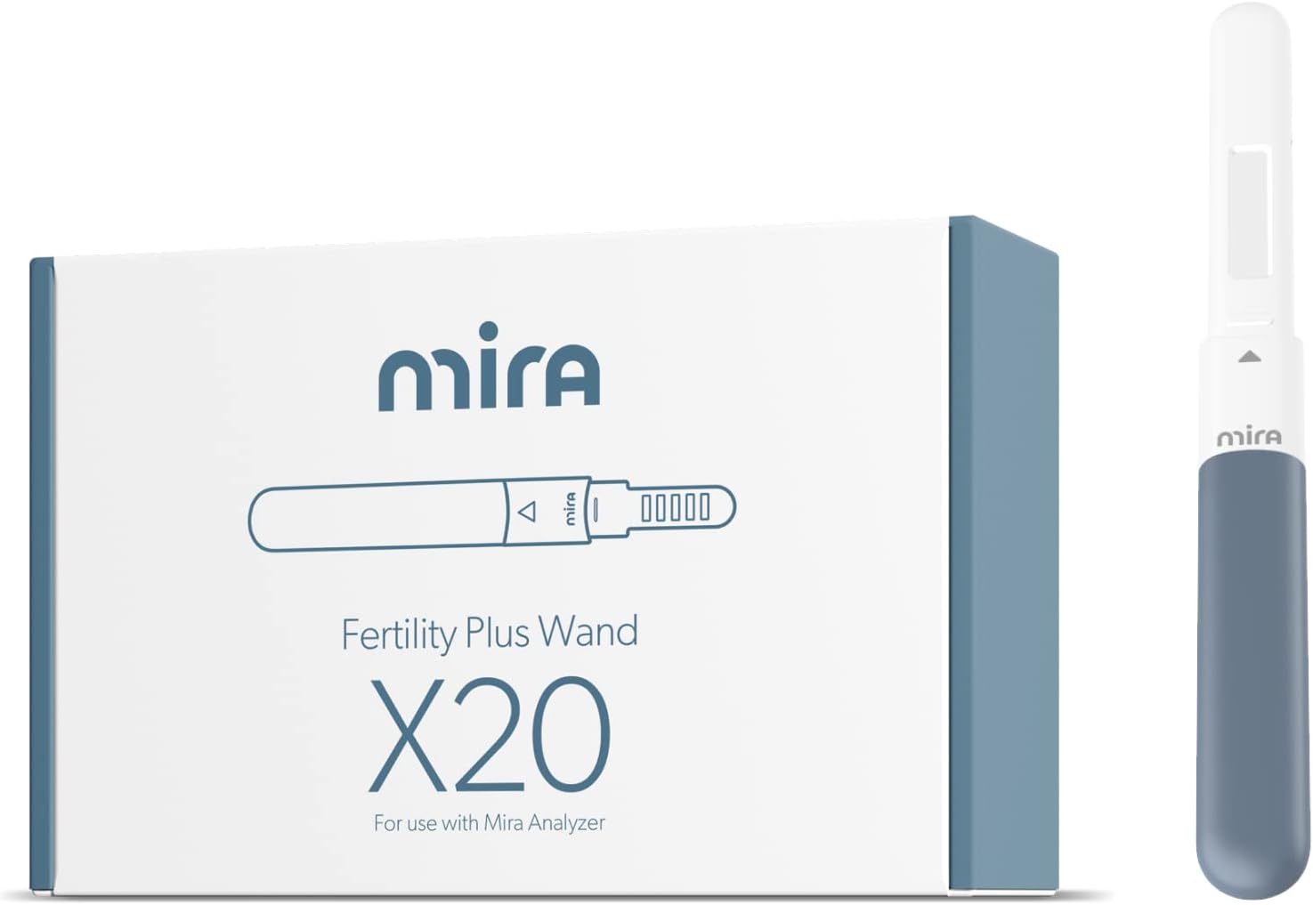 Mira Fertility Plus Wands, Ovulation Test Strips for Women, Accurately Monitor and Detect Ovulation at Home, Track LH and E3G Hormones, Use with Digital Mira Fertility Monitor Kit + App, 20 Tests
