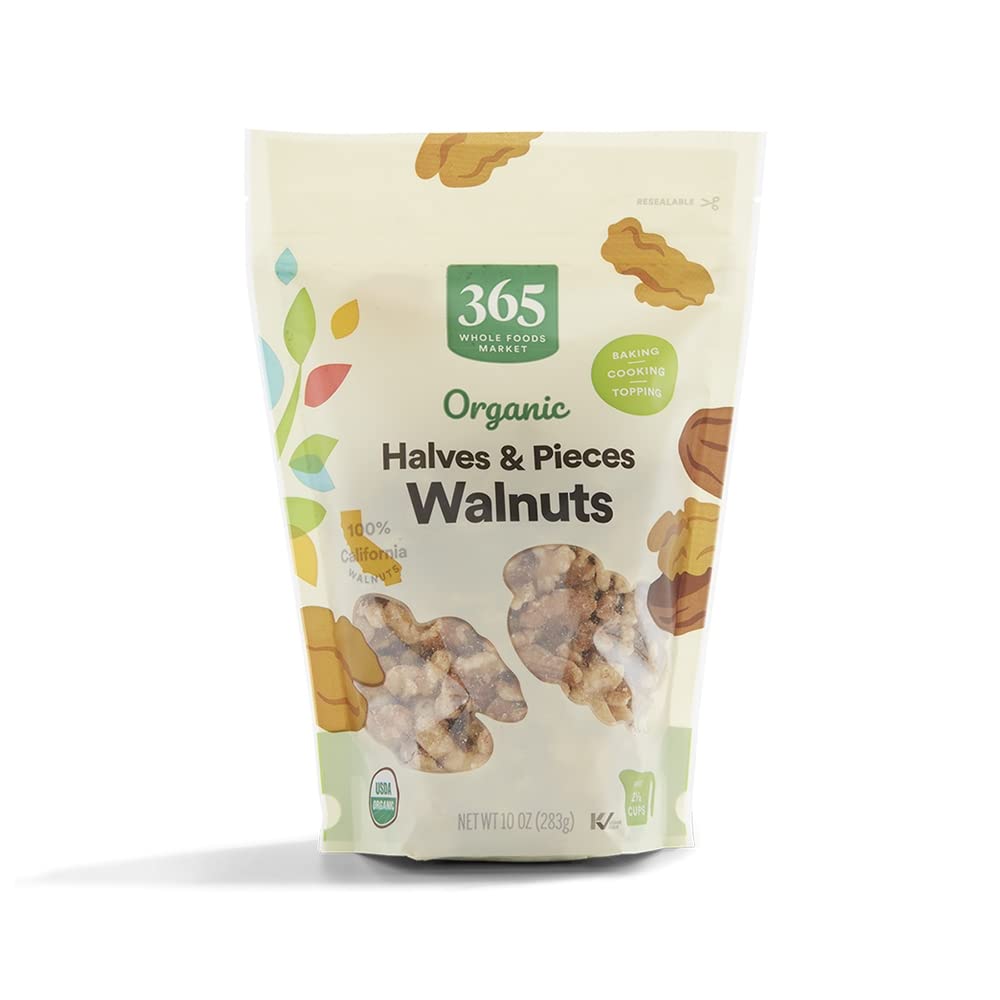 365 by Whole Foods Market, Organic Halves & Pieces Walnuts, 10 Ounce