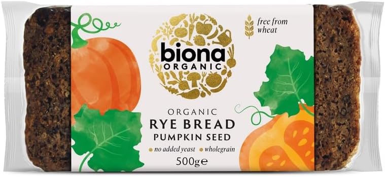 Biona Rye Organic Pumpkin Seed Bread, 500g
