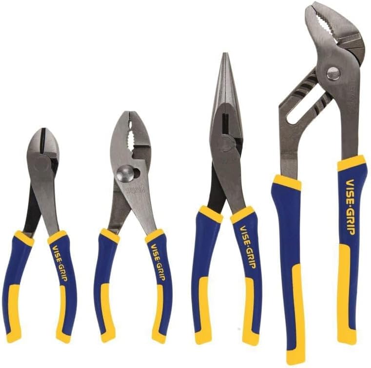 IRWIN VISE-GRIP Pliers Set, 4-Piece (2078707), Blue