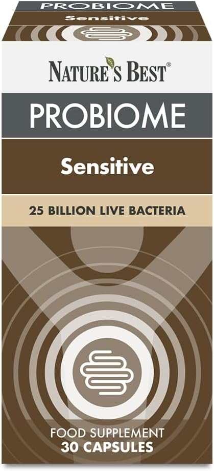 Nature’s Best ProBiome Sensitive - 25 Billion Live Bacteria - Delayed Release Capsules - 30 Capsules (1 Month Supply)