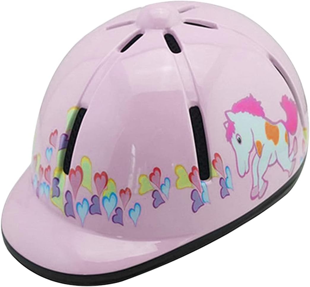 MOVKZACV Horse Riding Helmet,Children Kids Adjustable Horse Riding Hat/Safety Helmet Protective Gear,Suitable for 2 to 6 children,Universal for most of boys and girls