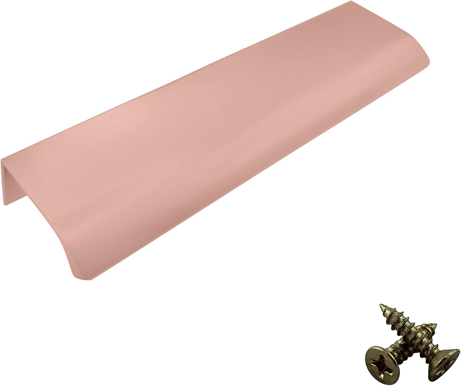 M4TEC Bar Kitchen Cabinet Door Handles Cupboards Drawers Bedroom Furniture Concealed Finger Edge Pull Handle for Wardrobe & Bedroom Cabinet Hardware Rose Gold. VD3 Series: 160 mm