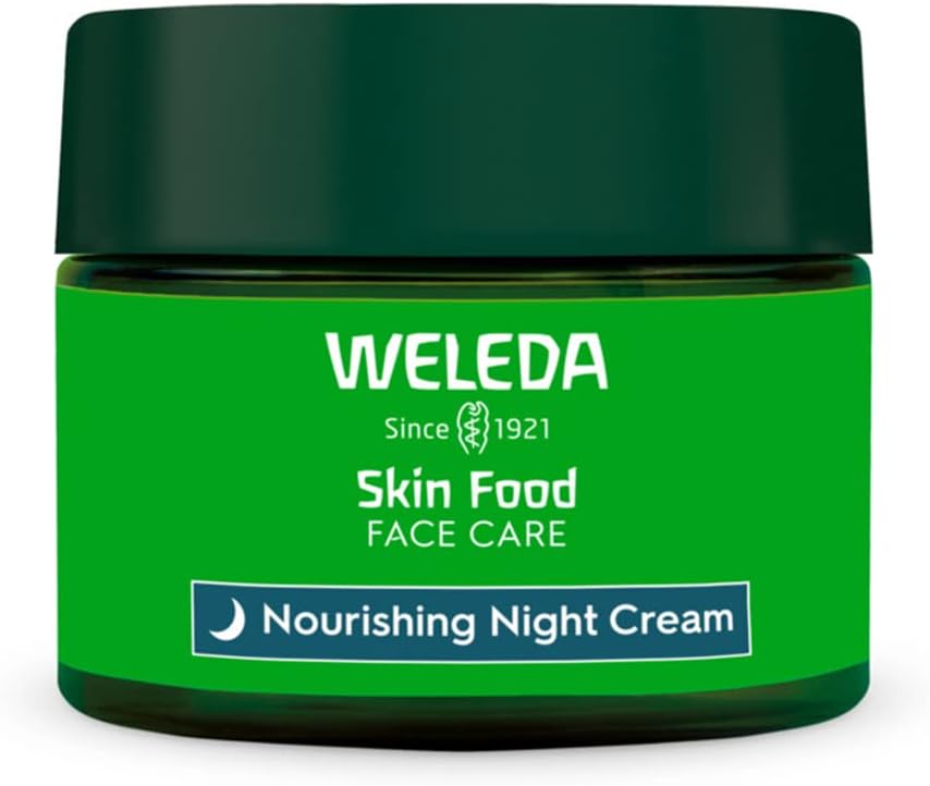 Weleda Skin Food Face Night Cream, Night Moisturiser for Dry Skin, Moisturising Cream For Men & Women, 100% Certified Natural, Organic, Dermatologically Tested, 40ml