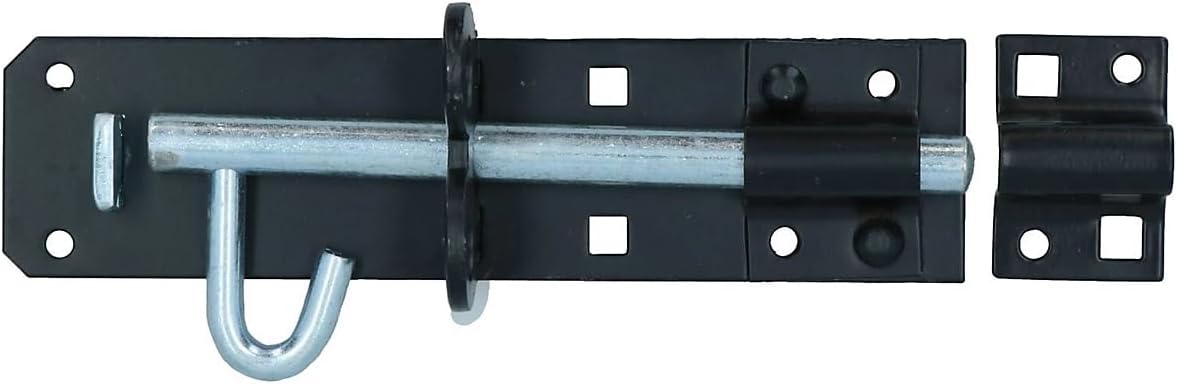 Merriway BH01738 Type 2A Heavy Duty Brenton Bolt Padbolt, 150mm -Black Pad