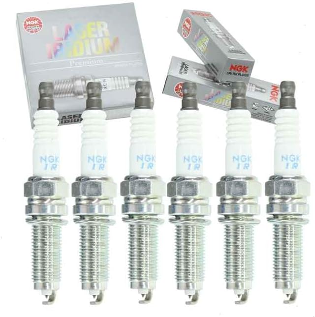 6 pc NGK Laser Iridium Spark Plugs compatible with Acura RDX 3.5L V6 2013-2018