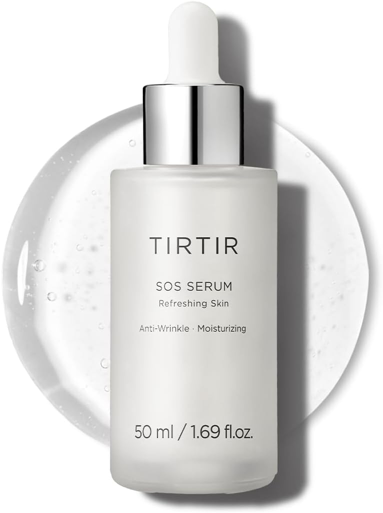 TIRTIR SOS Serum - Radiant Glow Boosting - Plumping, Anti Aging, Hydrating - Visibly Smooth and Glowy Skin - Fragrance Free for All Skin Types, 1.69 fl.oz.
